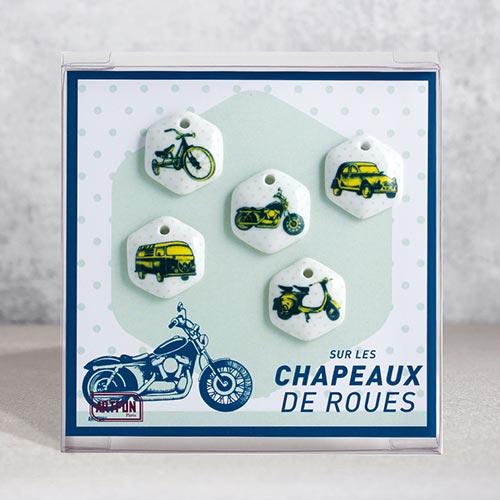 Sur les Chapeaux de Roues - Le Coffret de 5 Fèves