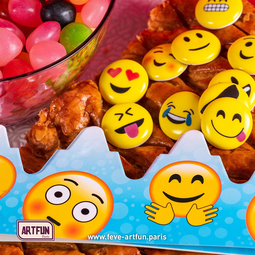 Emoji Smile - Les Couronnes Pliées en 3