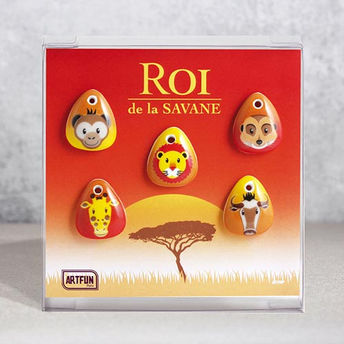 Roi de la Savane - Le Coffret de 5 Fèves