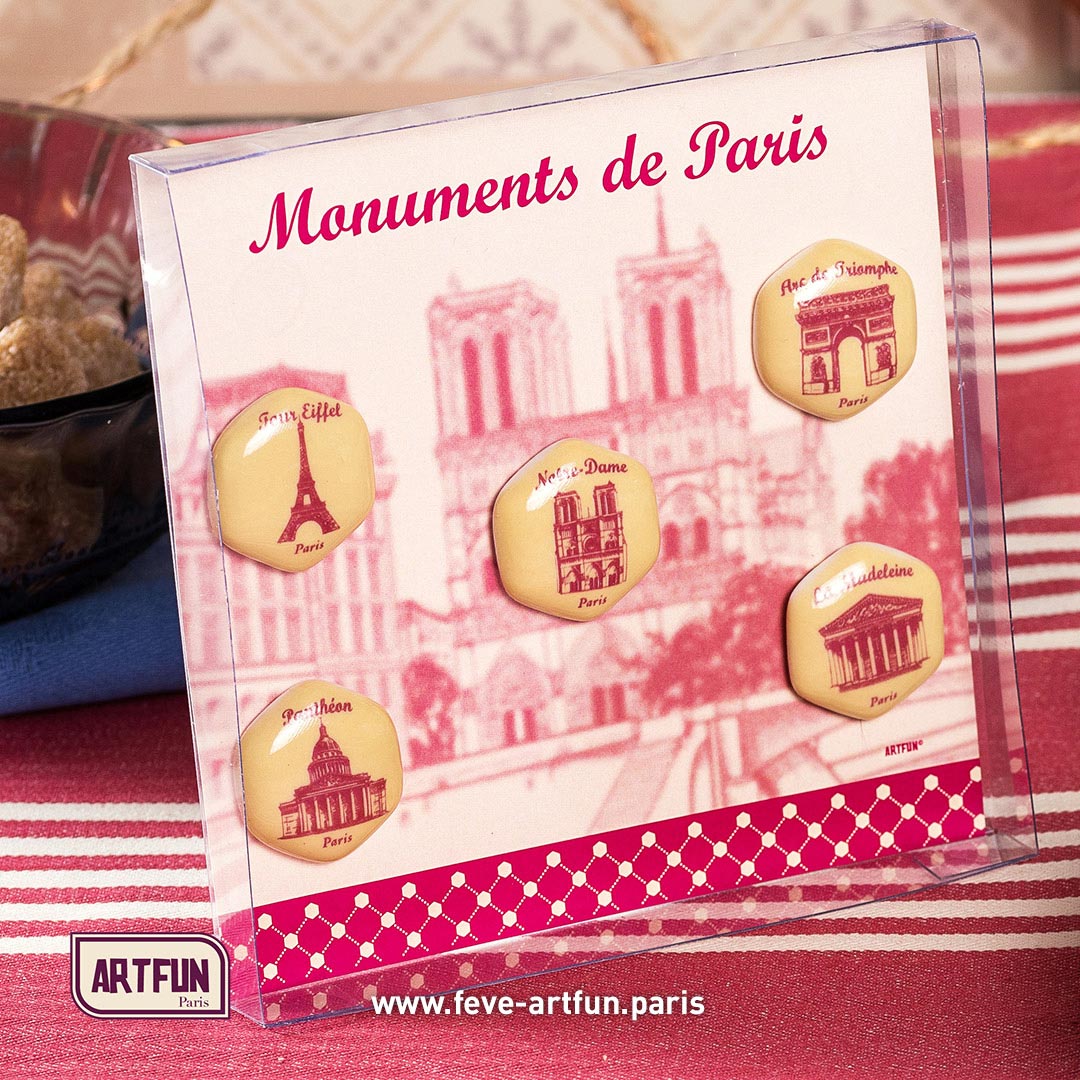Monuments de Paris, ed. limitée - Le Coffret de 5 Fèves
