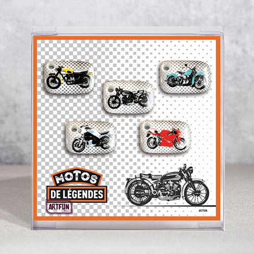 Motos de Légendes - Le Coffret de 5 Fèves