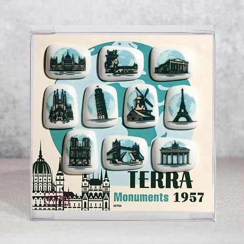 Terra Monuments 1957 - Le Coffret de 10 Fèves 