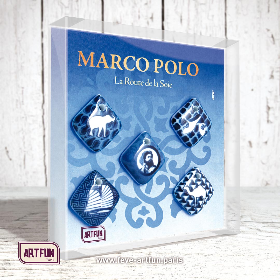 Marco Polo, la Route de la Soie - Le Coffret de 5 Fèves