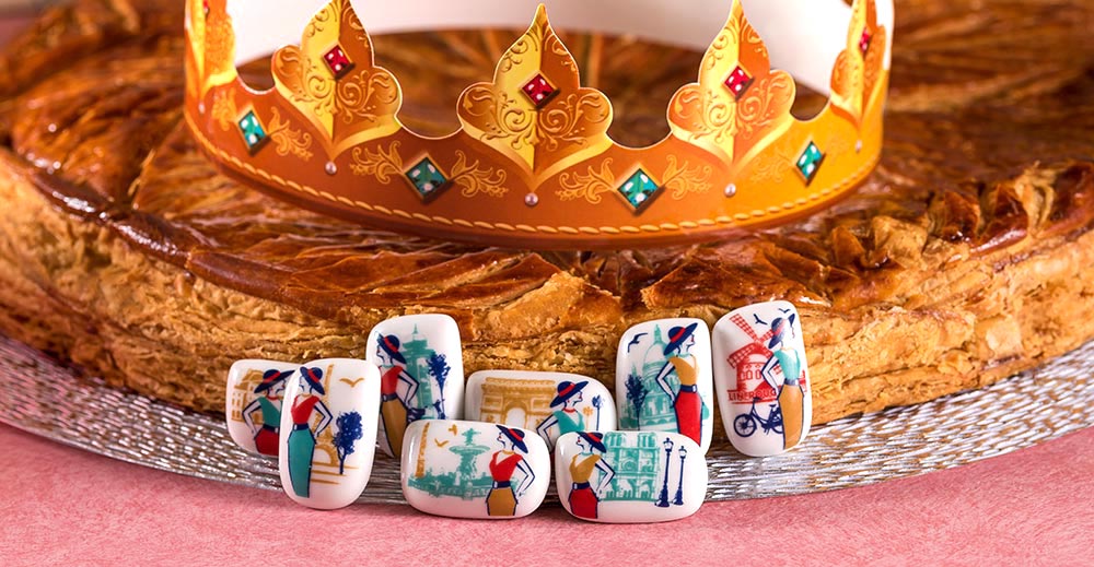 Fèves galette des rois en porcelaine thème ballons de sport – Miss Popcake