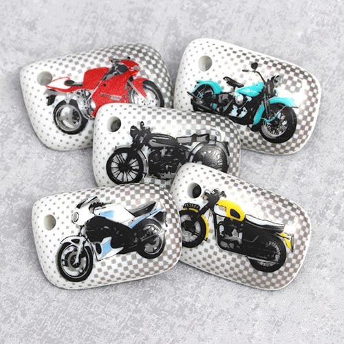 Motos de Légendes - Les Fèves-Bijoux Acier