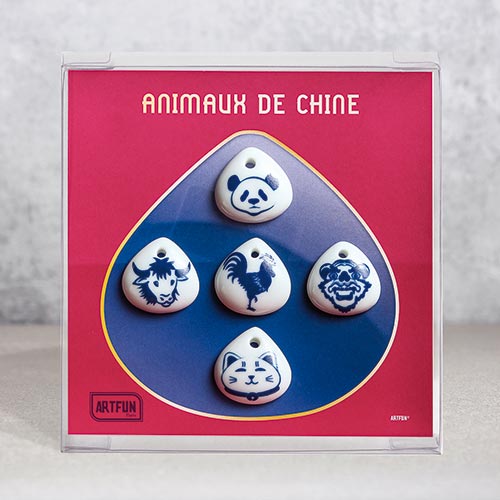 Animaux de Chine - Le Coffret de 5 Fèves