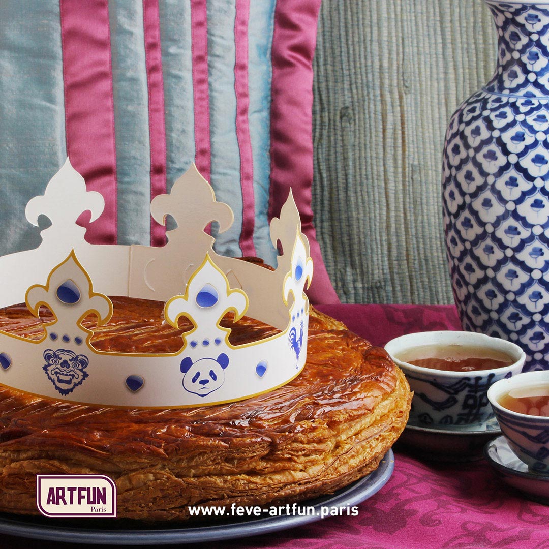 Savoir-faire artisanal pour une galette des rois avec Fève-Bijou et  Couronne Impeccable