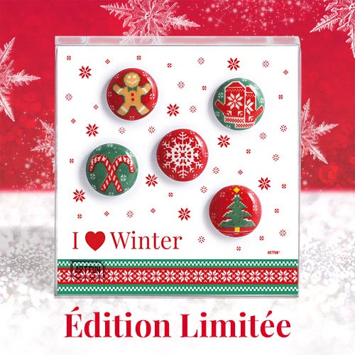I Love Winter, ed. limitée - Le Coffret de 5 Fèves