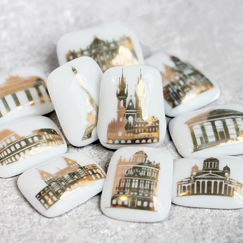 Monuments d'Europe - La collection de Fèves Or