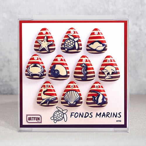 Fonds Marins - Le Coffret de 10 Fèves 