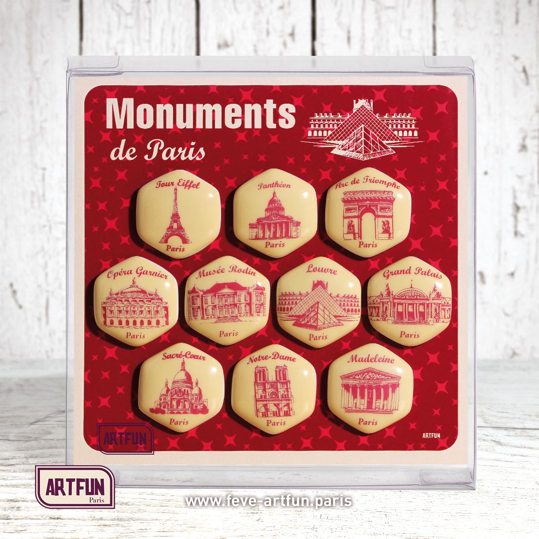 Les Monuments de Paris - Le Coffret de 10 Fèves 