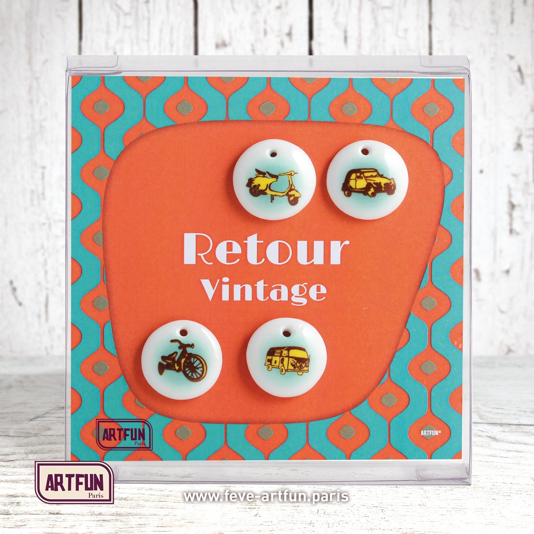 Retour Vintage - Le Coffret de 4 Fèves 