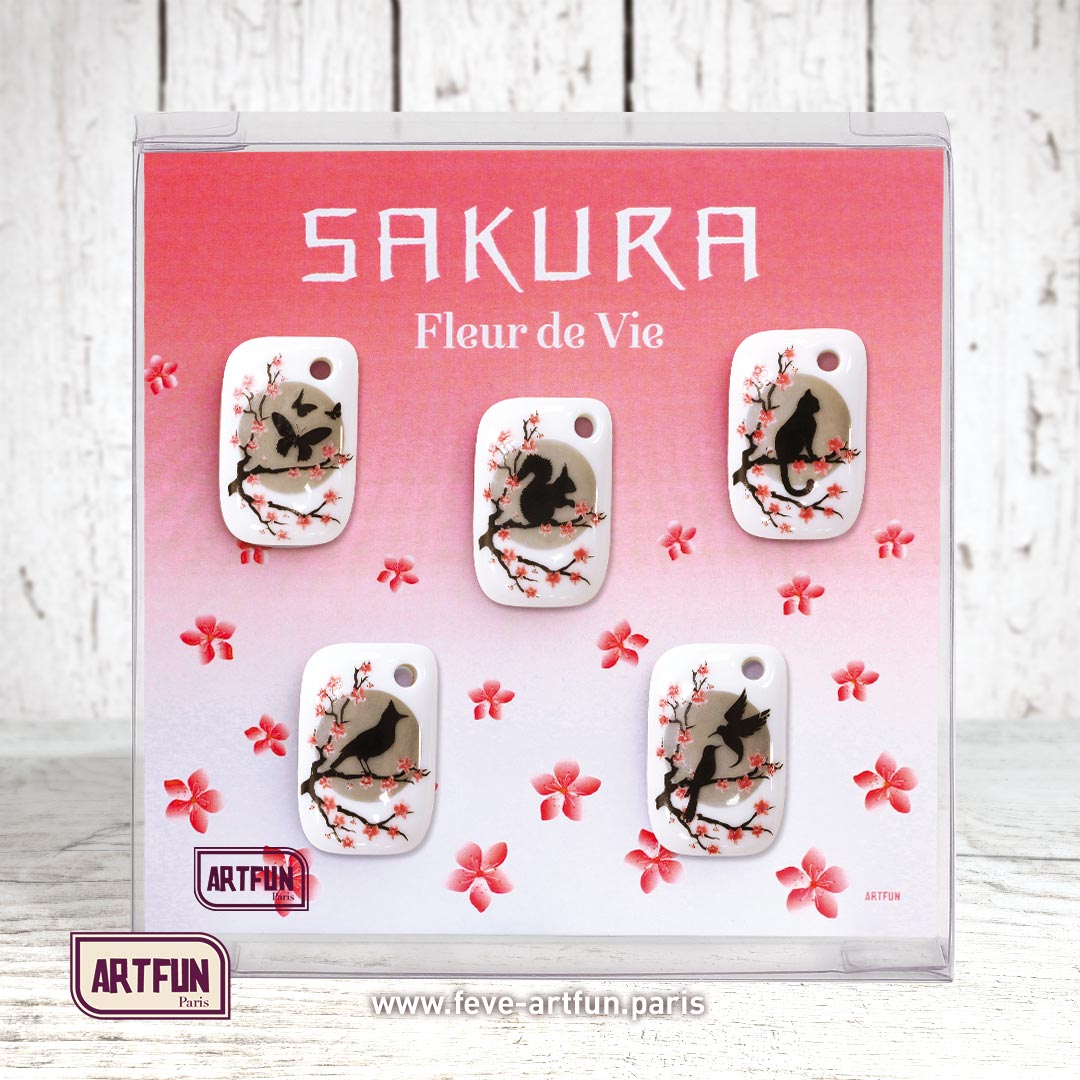 Sakura - Le Coffret de 5 Fèves