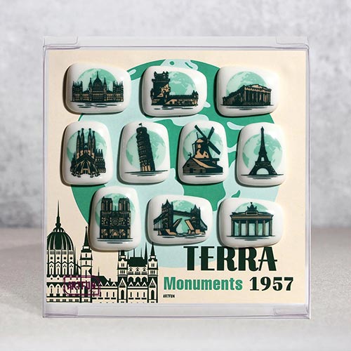 Terra Monuments 1957 - Le Coffret de 10 Fèves 