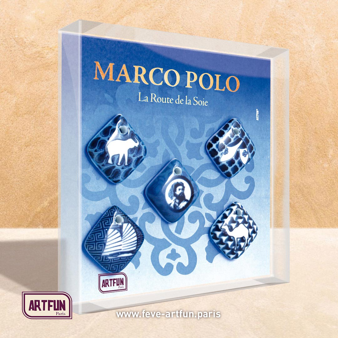 Marco Polo, la Route de la Soie - Le Coffret de 5 Fèves 