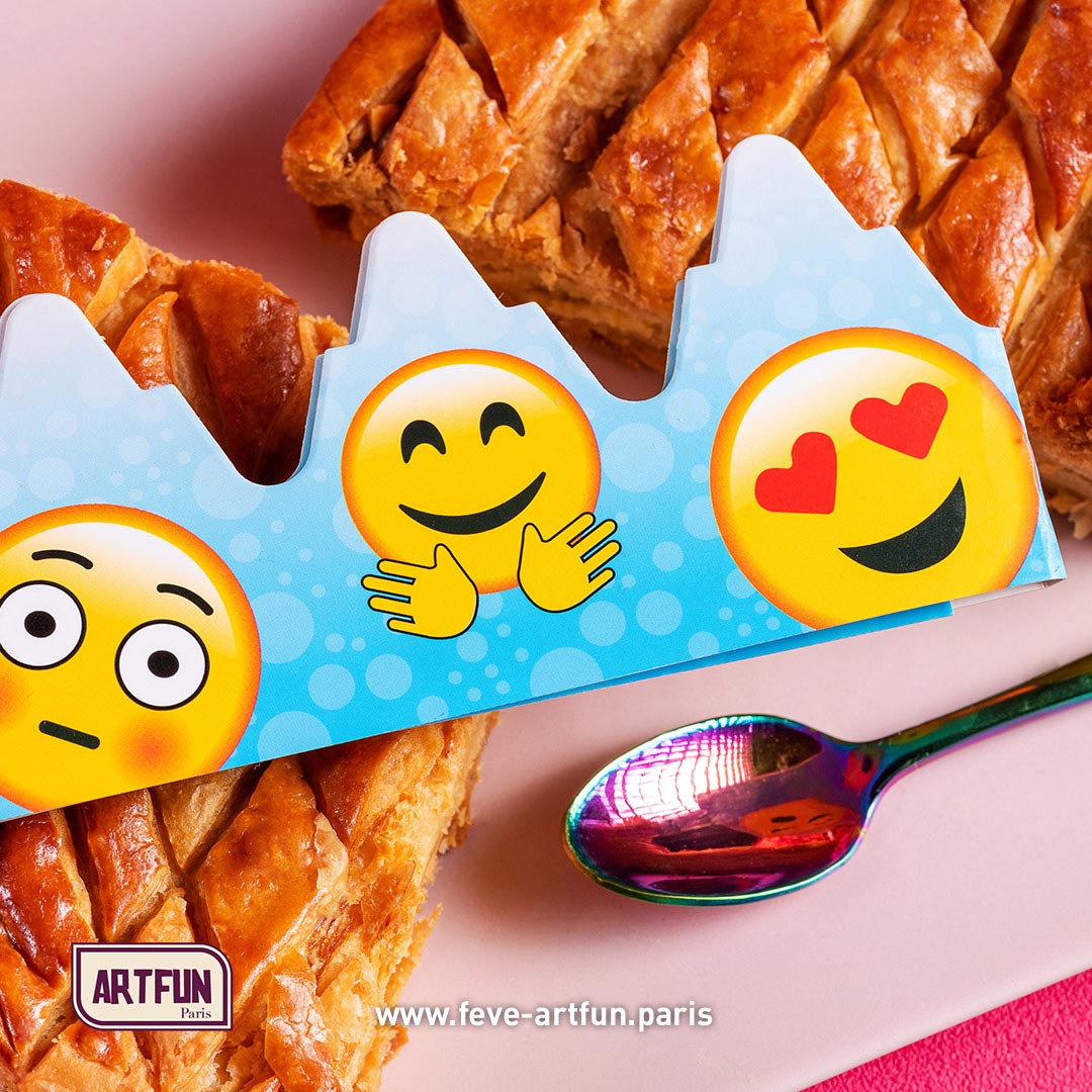 Emoji Smile - Les Couronnes Pliées en 3